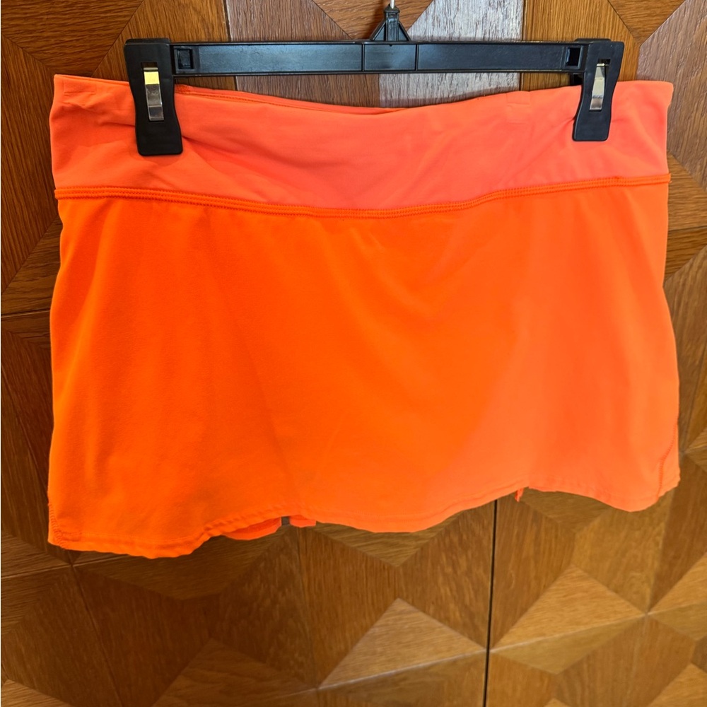 Lululemon Bright Orange Athletic Skirt